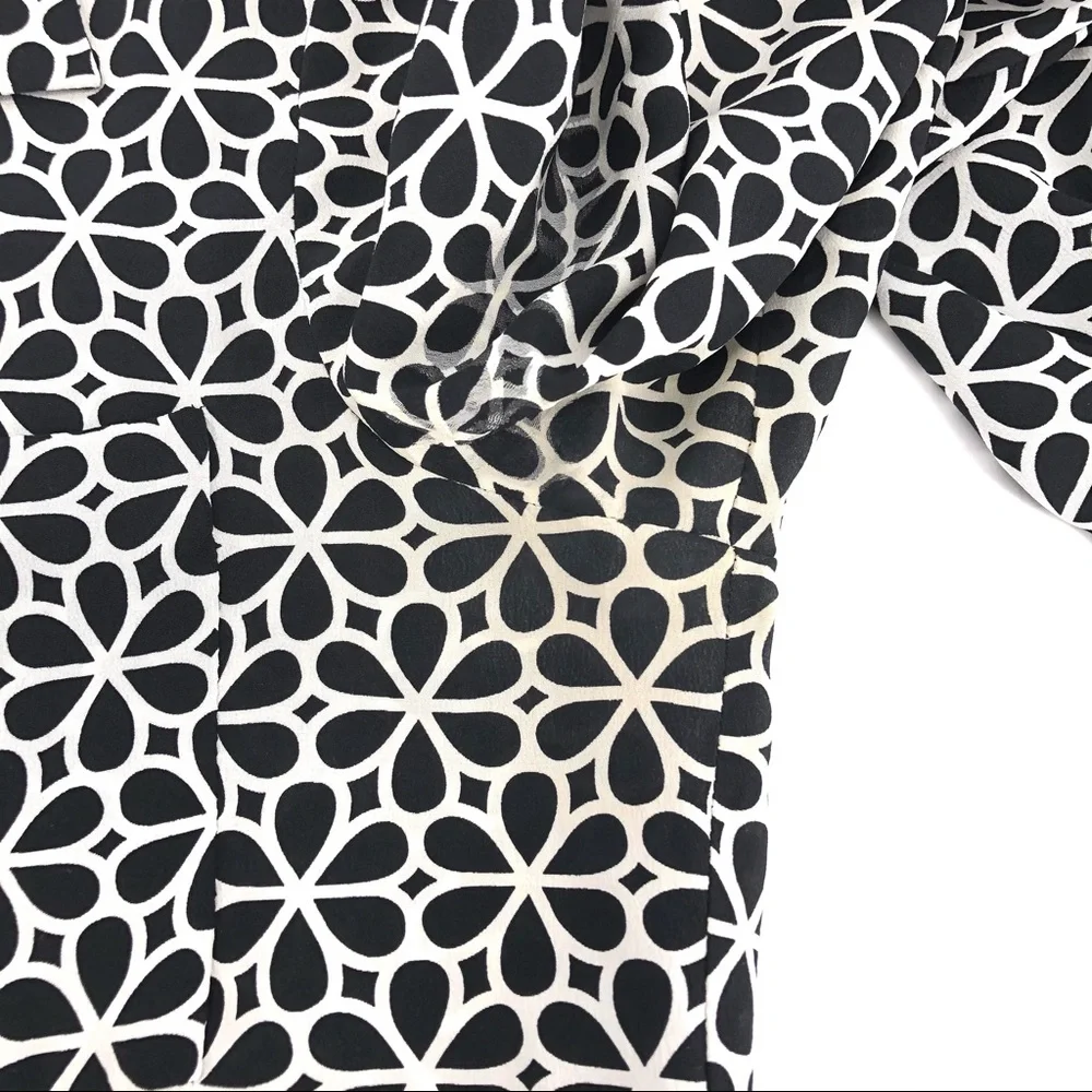 Diane Von Furstenberg Black/White Button Up Dress - Picture 6 of 7